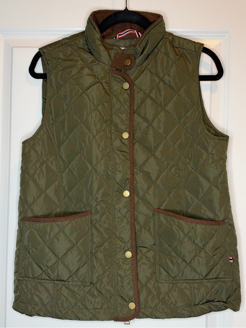 Hunter Original Quilted Vest in Green & Brown Small NWT